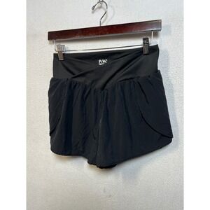 Pac 1980 Black Crossover V-Waist Active Shorts with Liner Womens Small